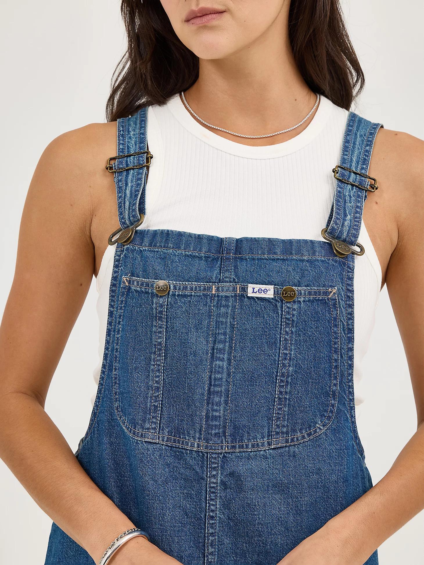 Women's Loose Bib Denim Overall Dress | Women's Skirts & Dresses | Lee® Product Image