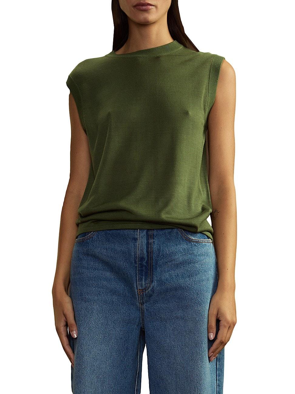 Womens Knit Crewneck Top Product Image