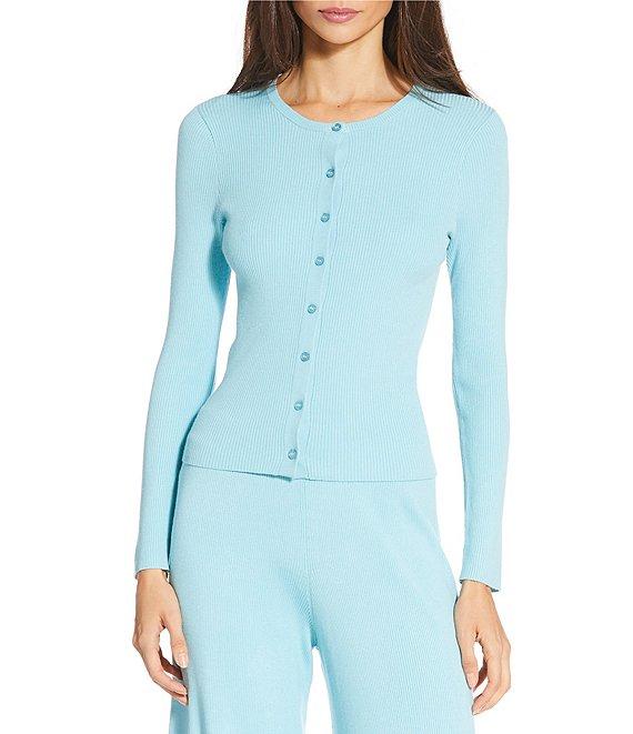 Gianni Bini Diane Long Sleeve Crew Neck Coordinating Cardigan Product Image