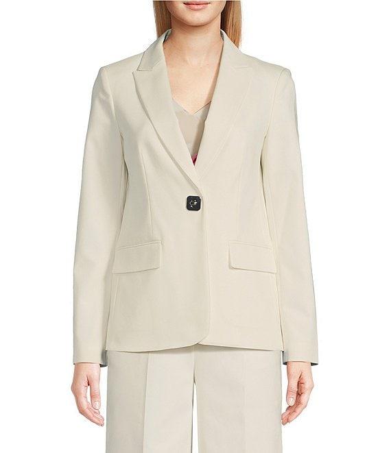 Calvin Klein Cotton Blend 1-Button Jacket Product Image
