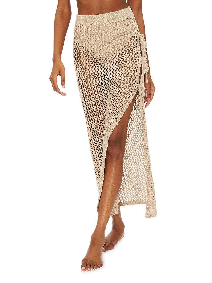 Womens Deborah Netted Cotton Maxi Skirt Product Image