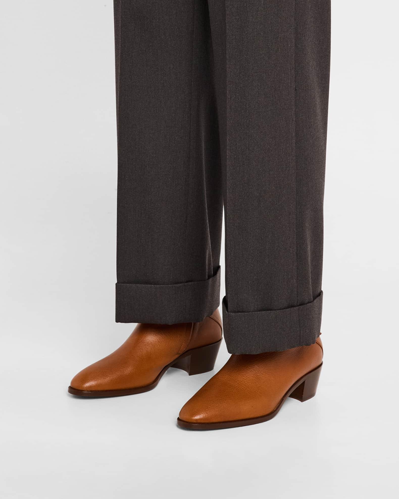 Men's Pat Leather Side-Buckle Booties Product Image