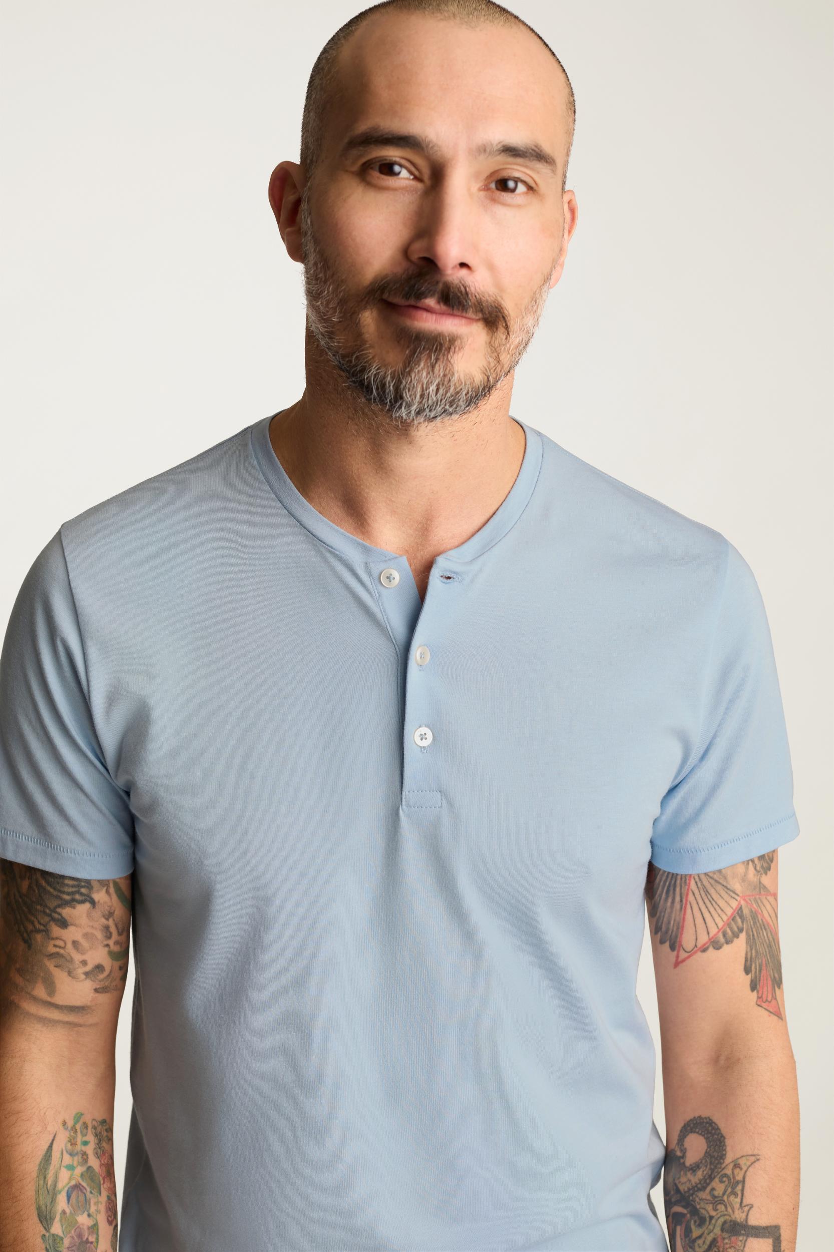 Pima Performance Short Sleeve Henley Product Image