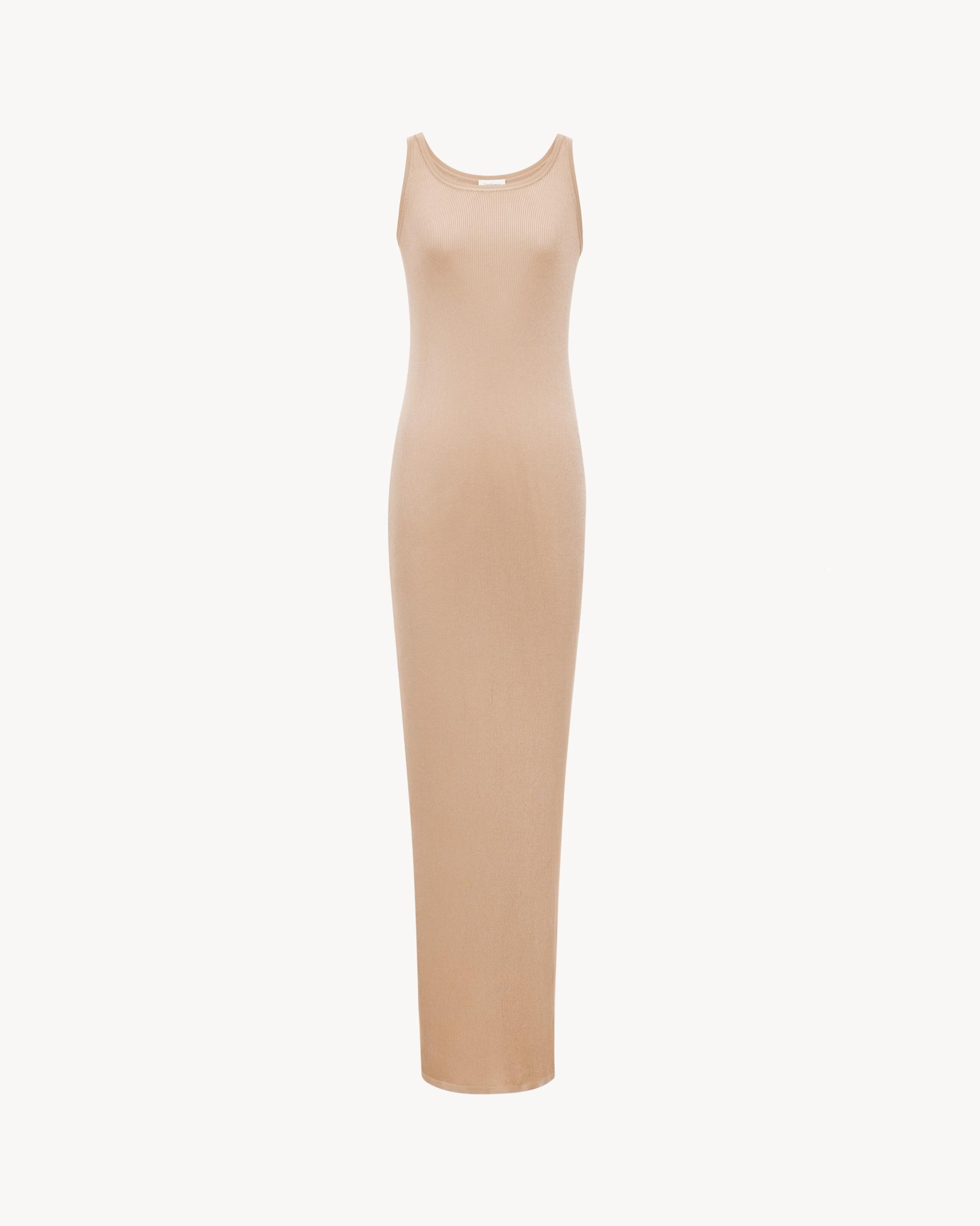 long tank dress in rib knit Product Image