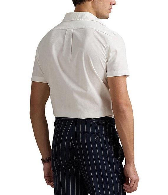 Polo Ralph Lauren Classic-Fit Chambray Short-Sleeve Woven Shirt Product Image