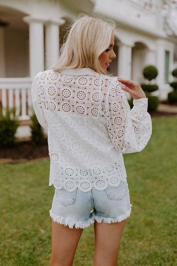 Send My Love To Paris Crochet Top Product Image