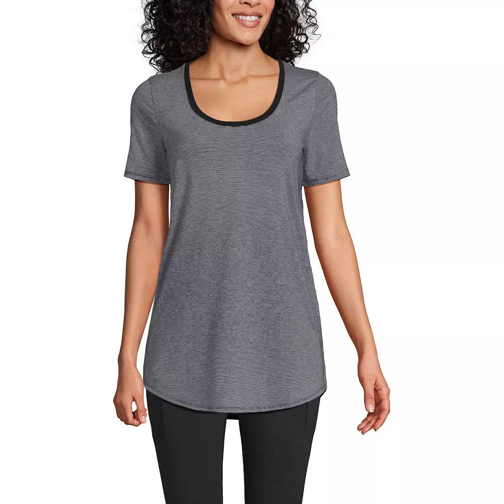Women’s Lands' End Short Sleeve Tunic T-Shirt, Women's,  Product Image