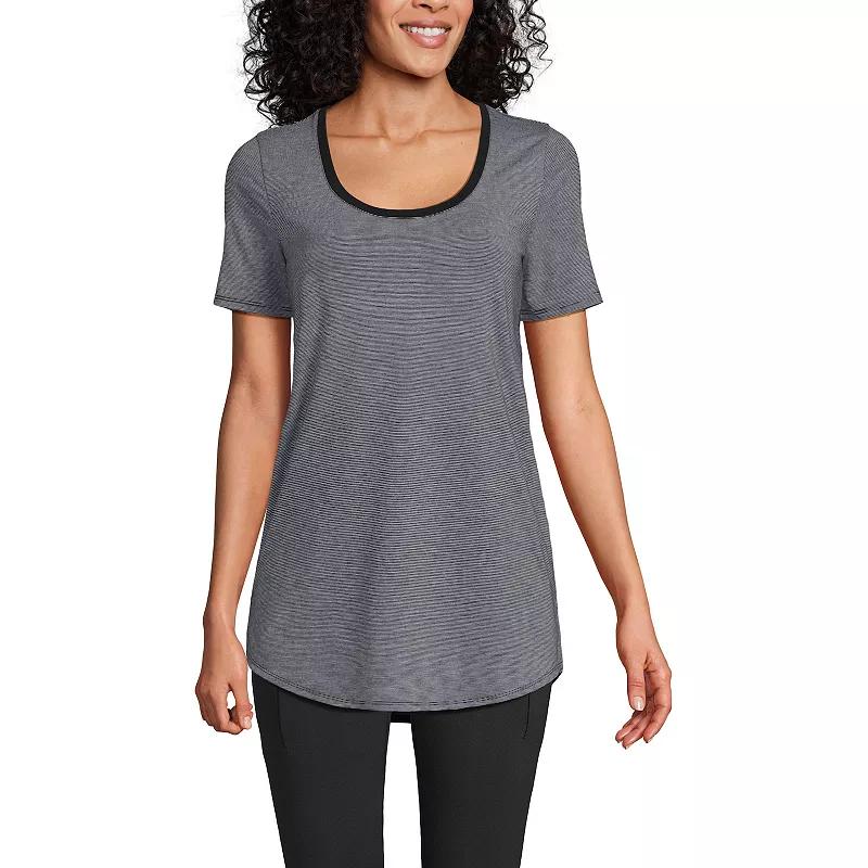 Petite Lands' End Short Sleeve Power Performance Tunic T-Shirt, Women's,  Product Image