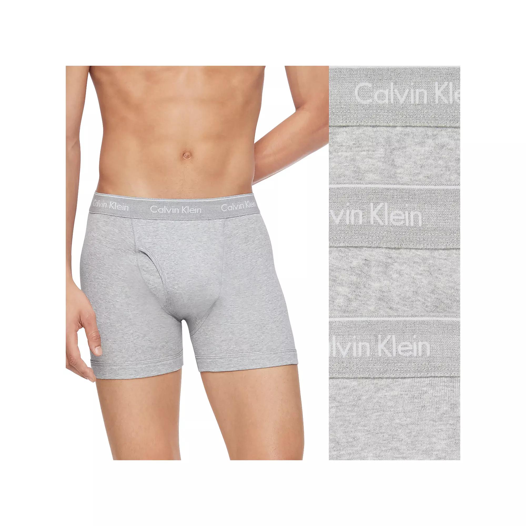 Men's Calvin Klein 3-Pack Cotton Classics Boxer Briefs, Size: XL, Grey Gray Product Image