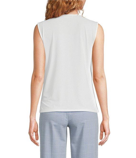 Calvin Klein Ruffle Front V-Neck Sleeveless Cami Product Image