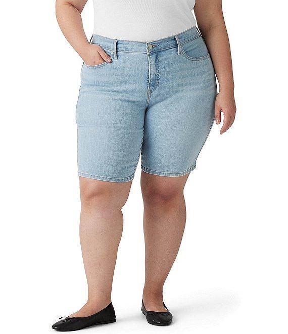 Levi's Plus Size Mid Rise Shaping Bermuda Denim Shorts Product Image