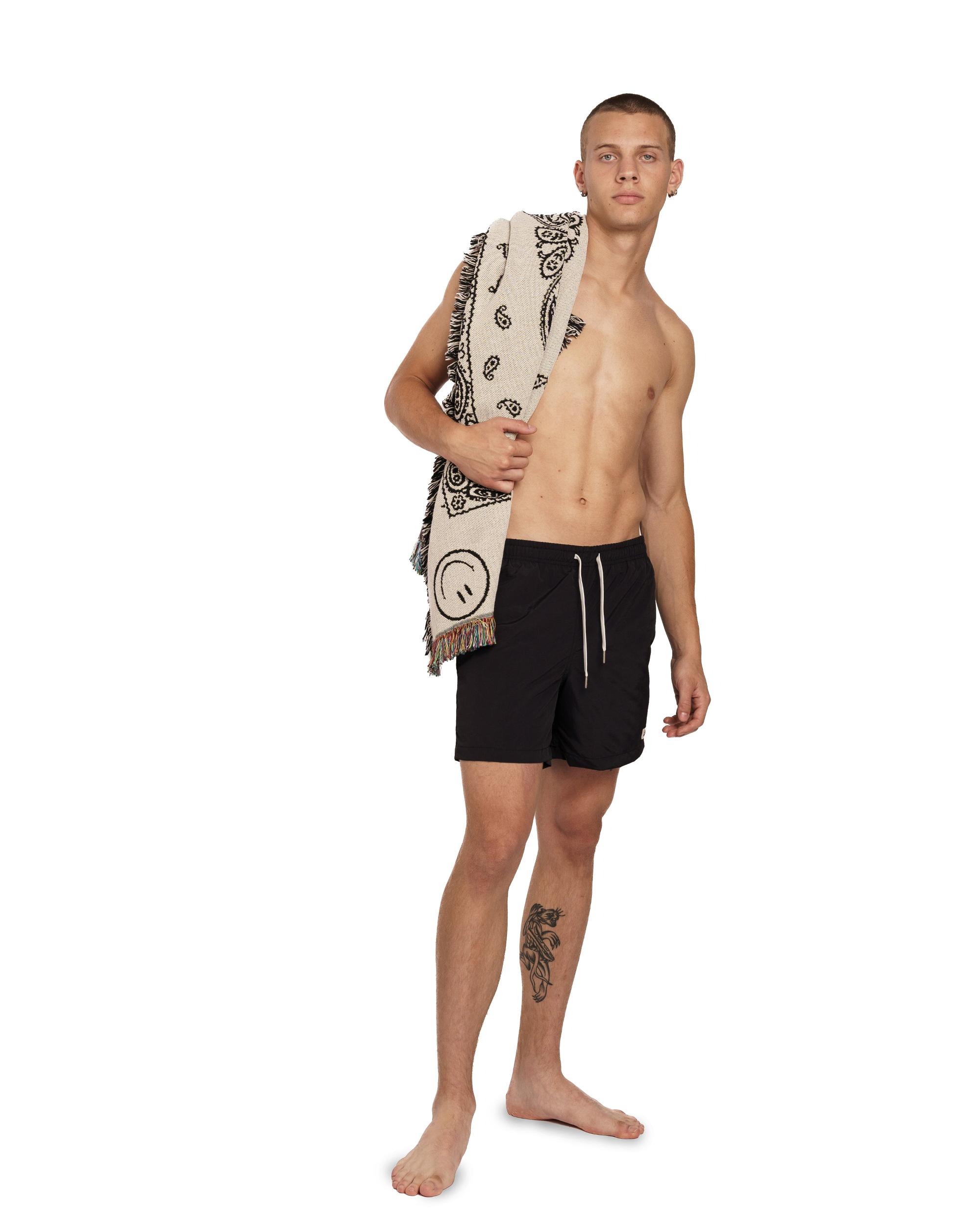 Solid Black Swim Trunk Product Image