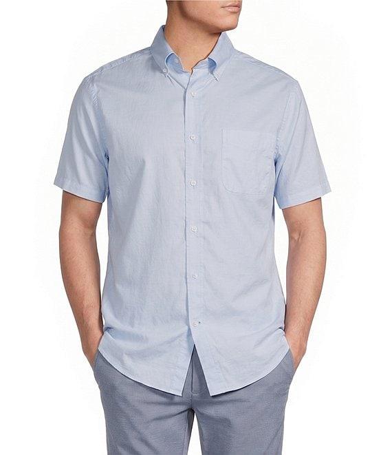 Cremieux Blue Label Solid Oxford Short Sleeve Woven Shirt Product Image