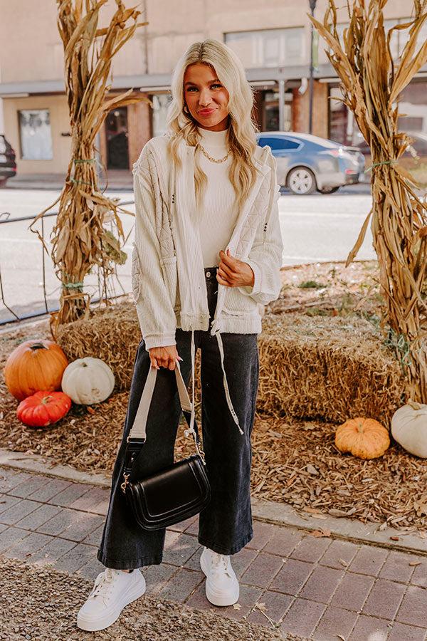 Misty Starlight Light Weight Knit Jacket in Ivory Product Image