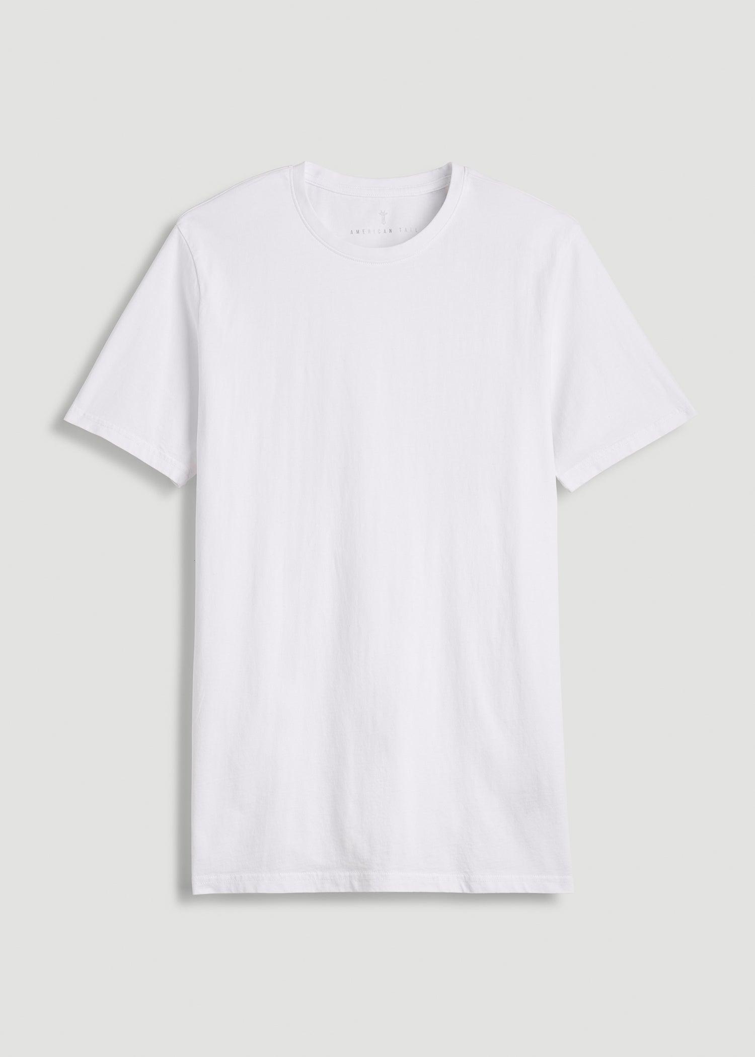 The Everyday Regular Fit Crewneck T-Shirt for Tall Men in White Male Product Image