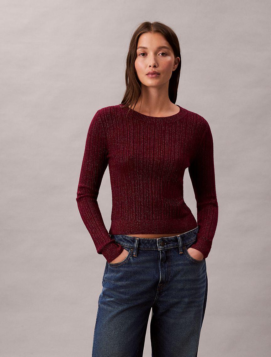Lurex Merino Wool Blend Sweater Product Image