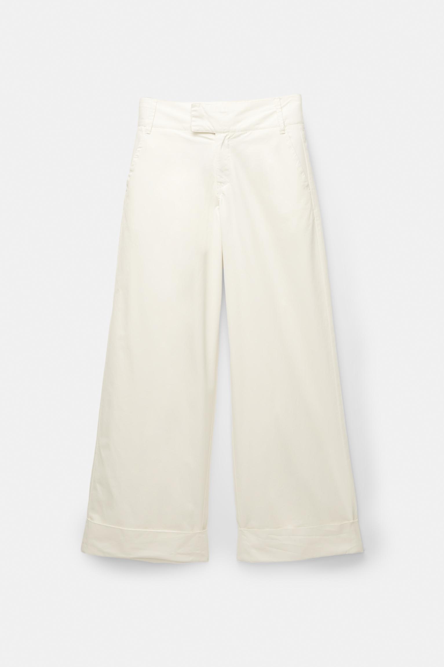 Wide leg pants with crossover waist Product Image