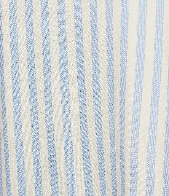 Blu Pepper Striped Square Neck Tie Shoulder Maxi Dress Product Image