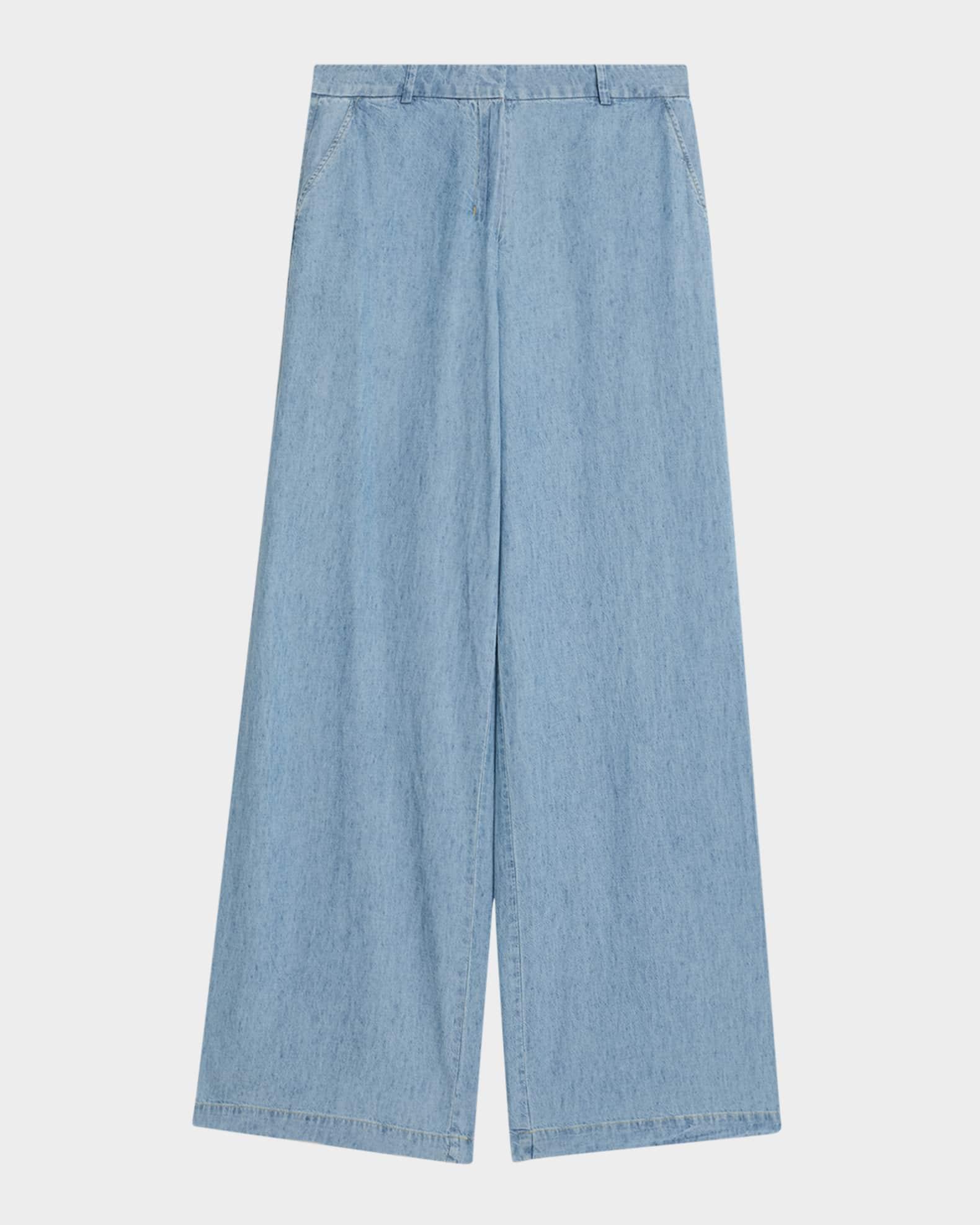 Claude Wide-Leg Denim Pants Product Image