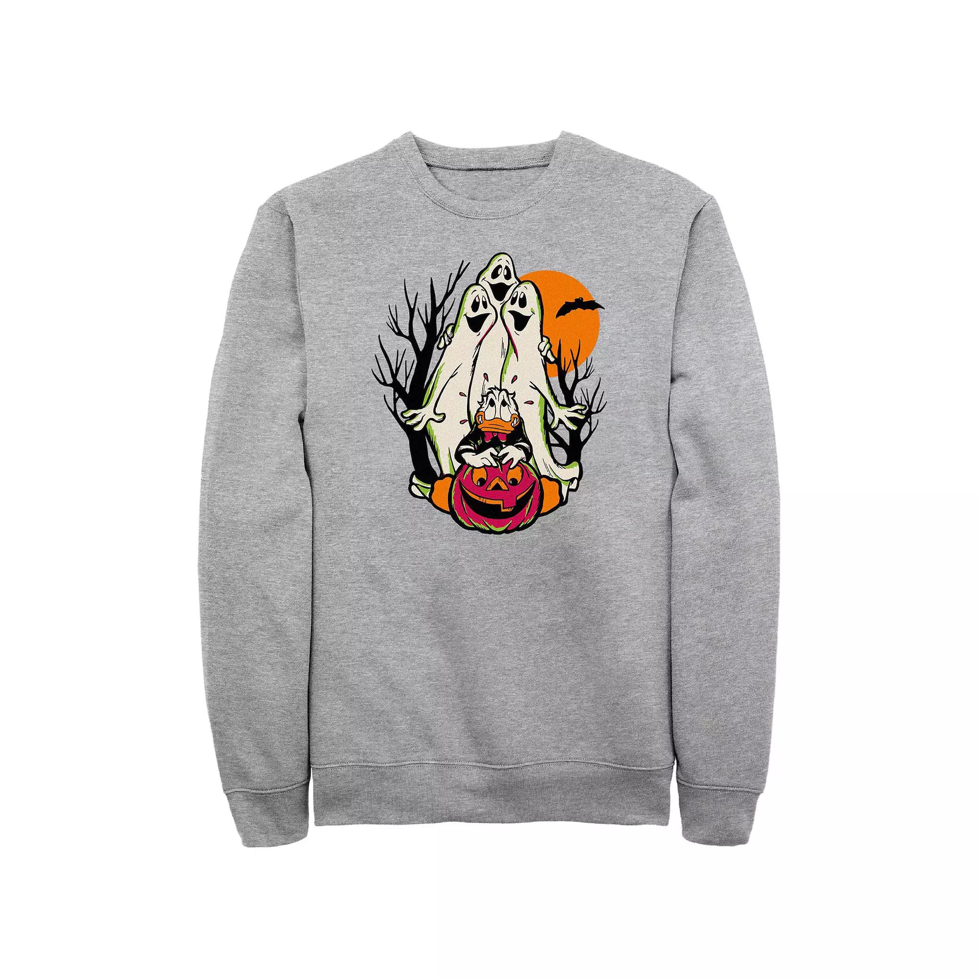 Disney 100 Donald Duck Scared Of Ghosts Men's Graphic Fleece,  Product Image