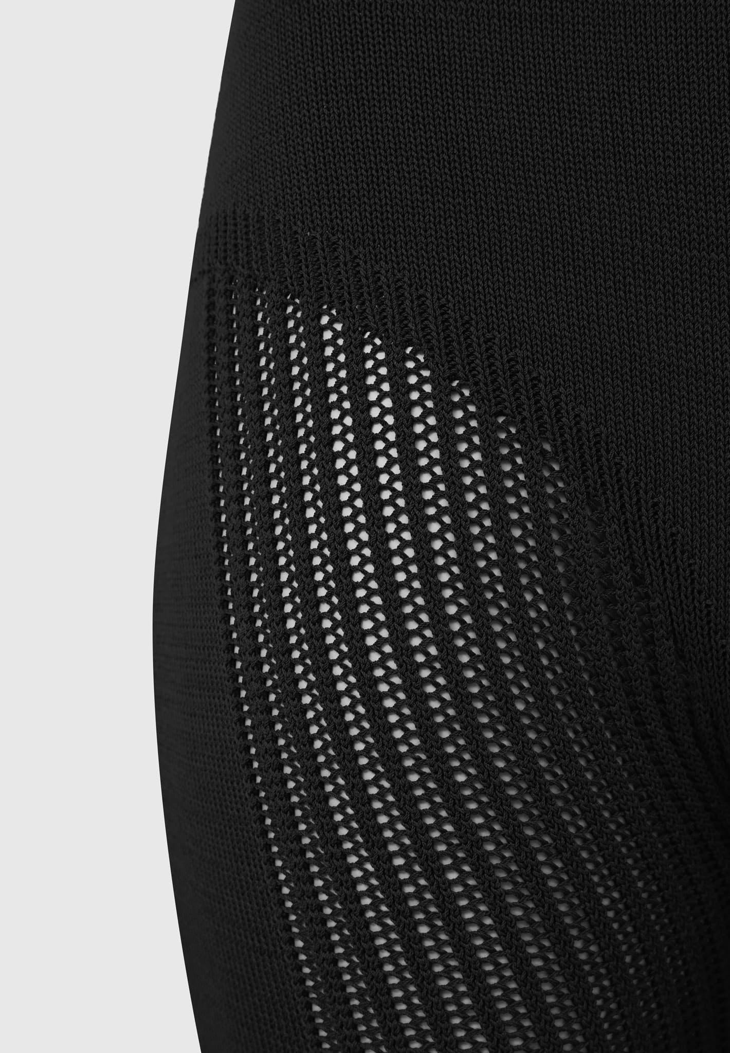 Knitted Contour One Sleeve Playsuit - Black Female Product Image