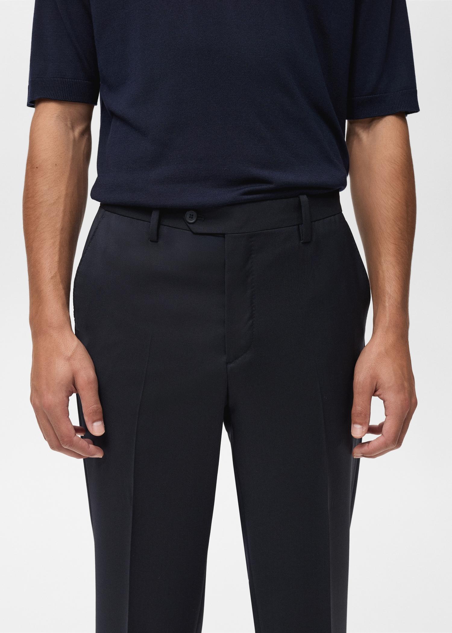 Cool wool suit pants - Men | MANGO USA Product Image