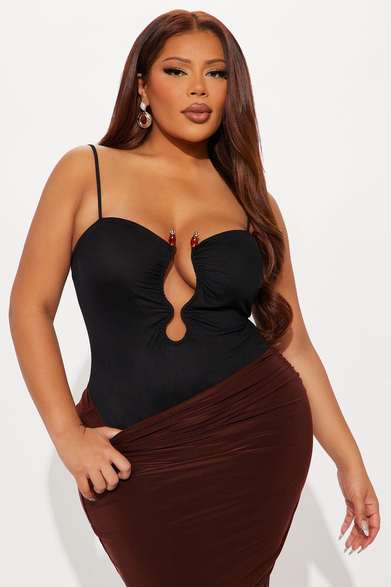 Let Loose Mesh Bodysuit - Black Product Image