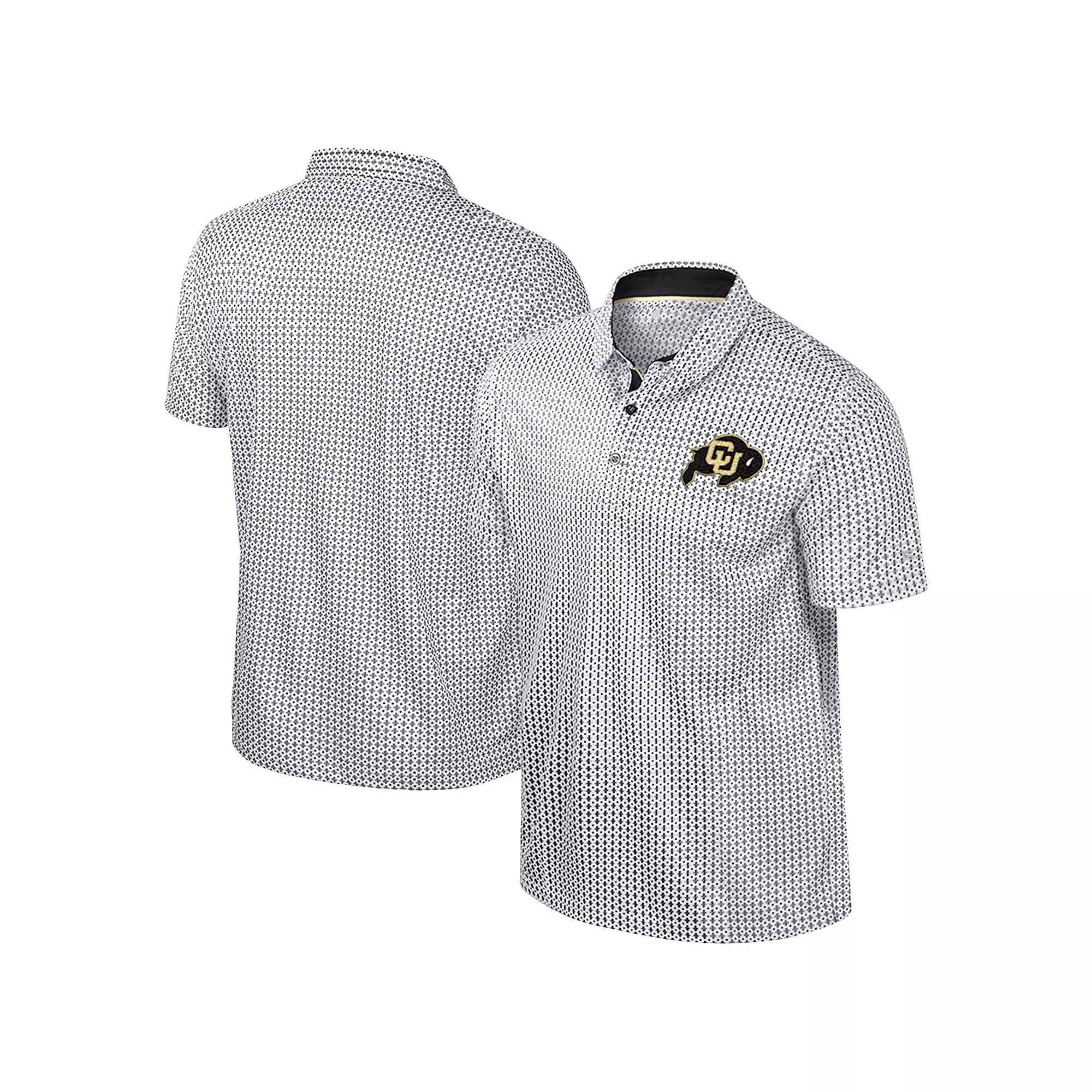 Men's Colosseum Black Colorado Buffaloes Big & Tall Marty Rival Polo,  Product Image