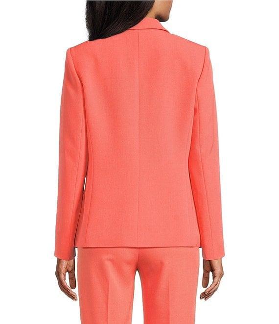 Preston & York Alyssa Notch Lapel Long Sleeve One Button Crepe Blazer Product Image