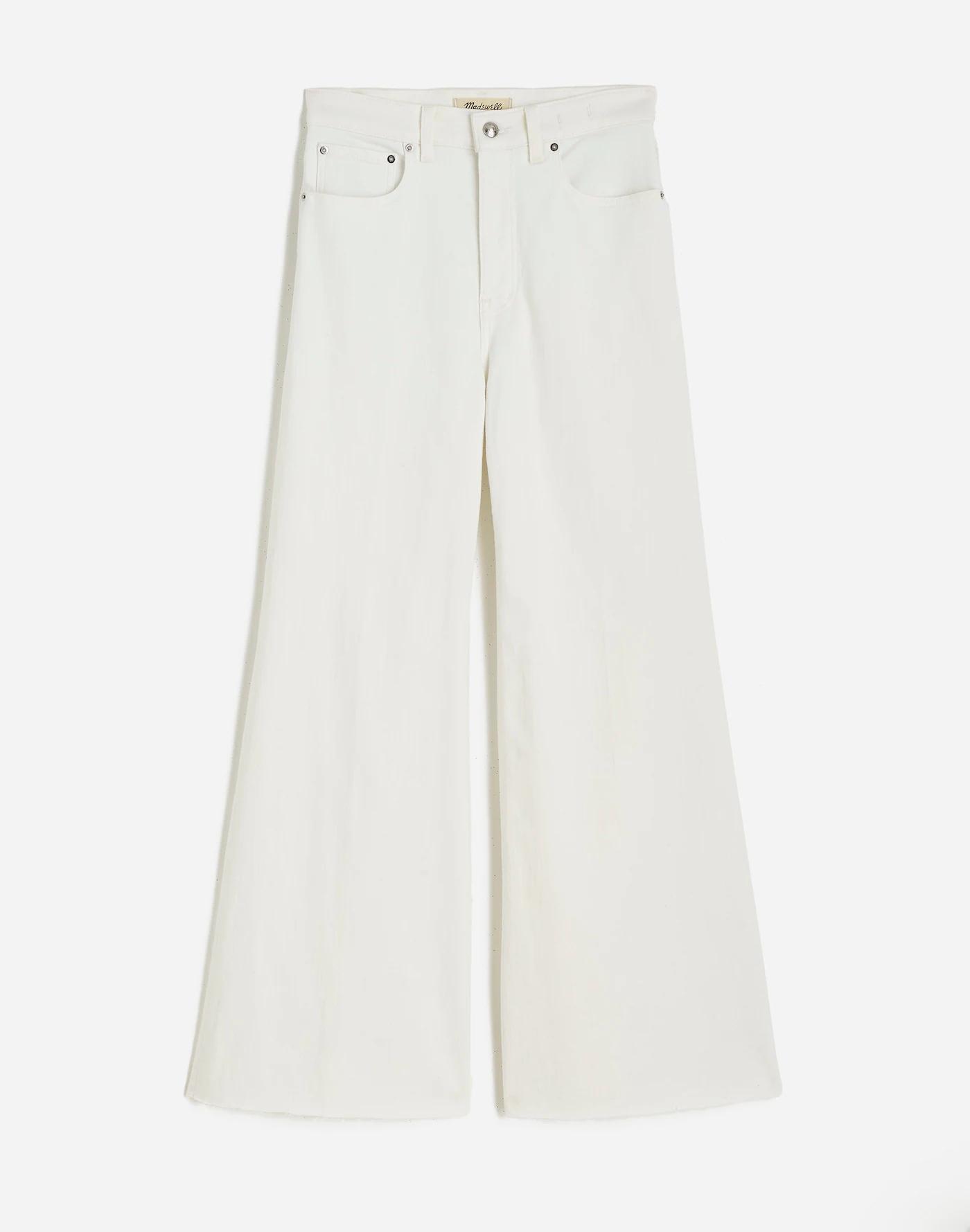 Flared Wide-Leg Crop Jeans Product Image