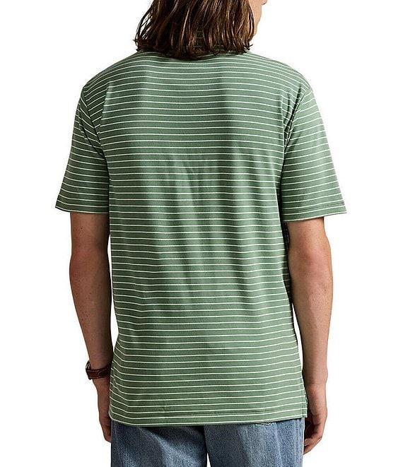 Polo Ralph Lauren Classic Fit Soft Cotton Stripe Short Sleeve Polo Shirt Product Image