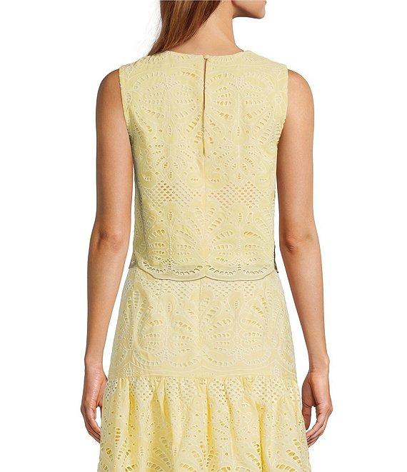 Antonio Melani Coordinating Blake Sleeveless Eyelet Blouse Product Image
