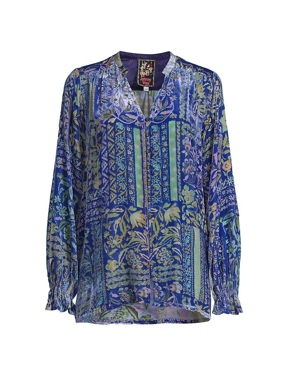 Womens Joasie Burnout Blouse Product Image