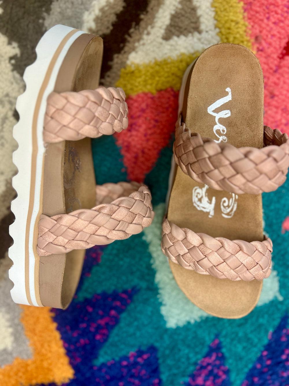 Braidon Has Me Blushin' Platform Sandals* Product Image