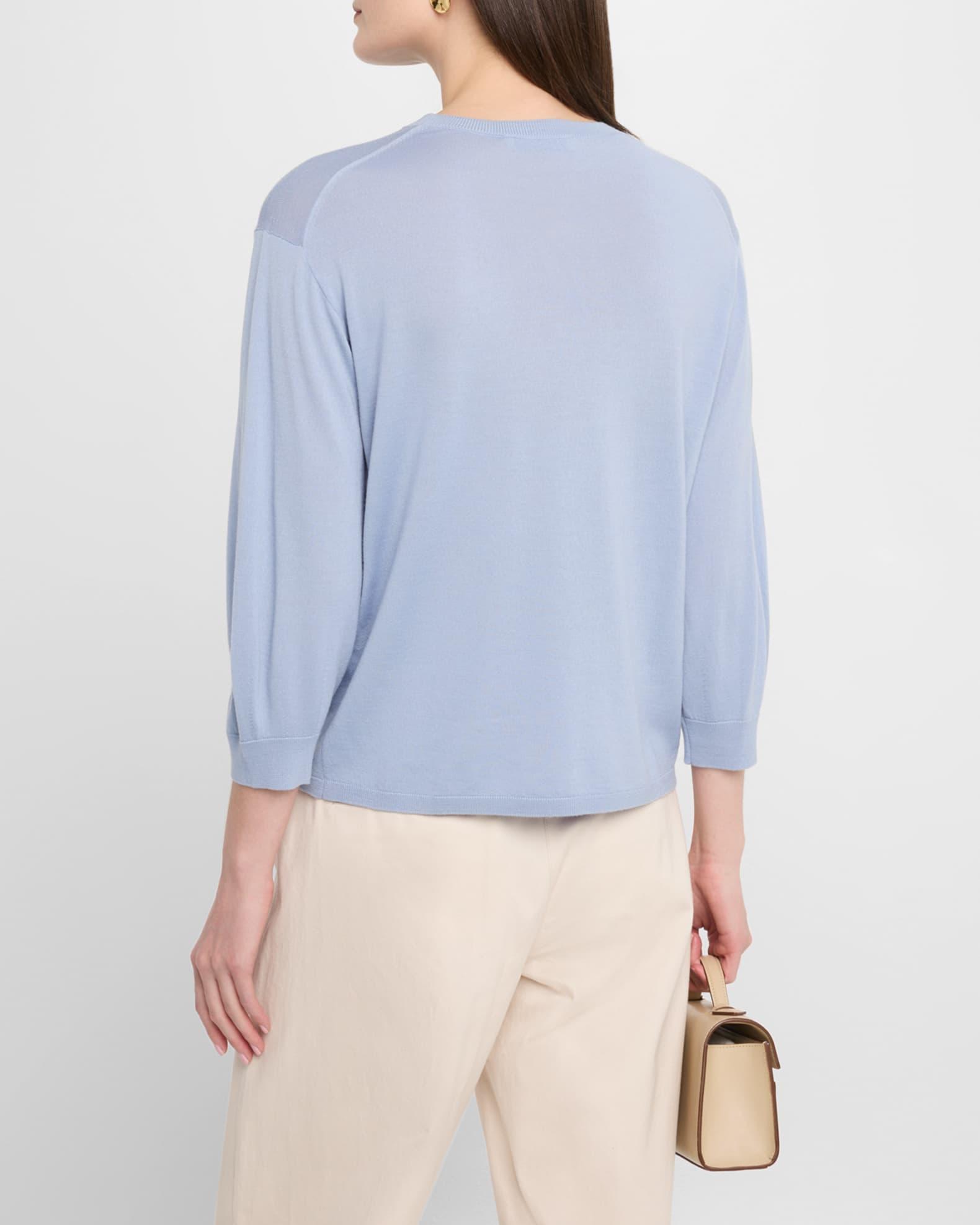 Amico Blouson-Sleeve Crewneck Sweater Product Image