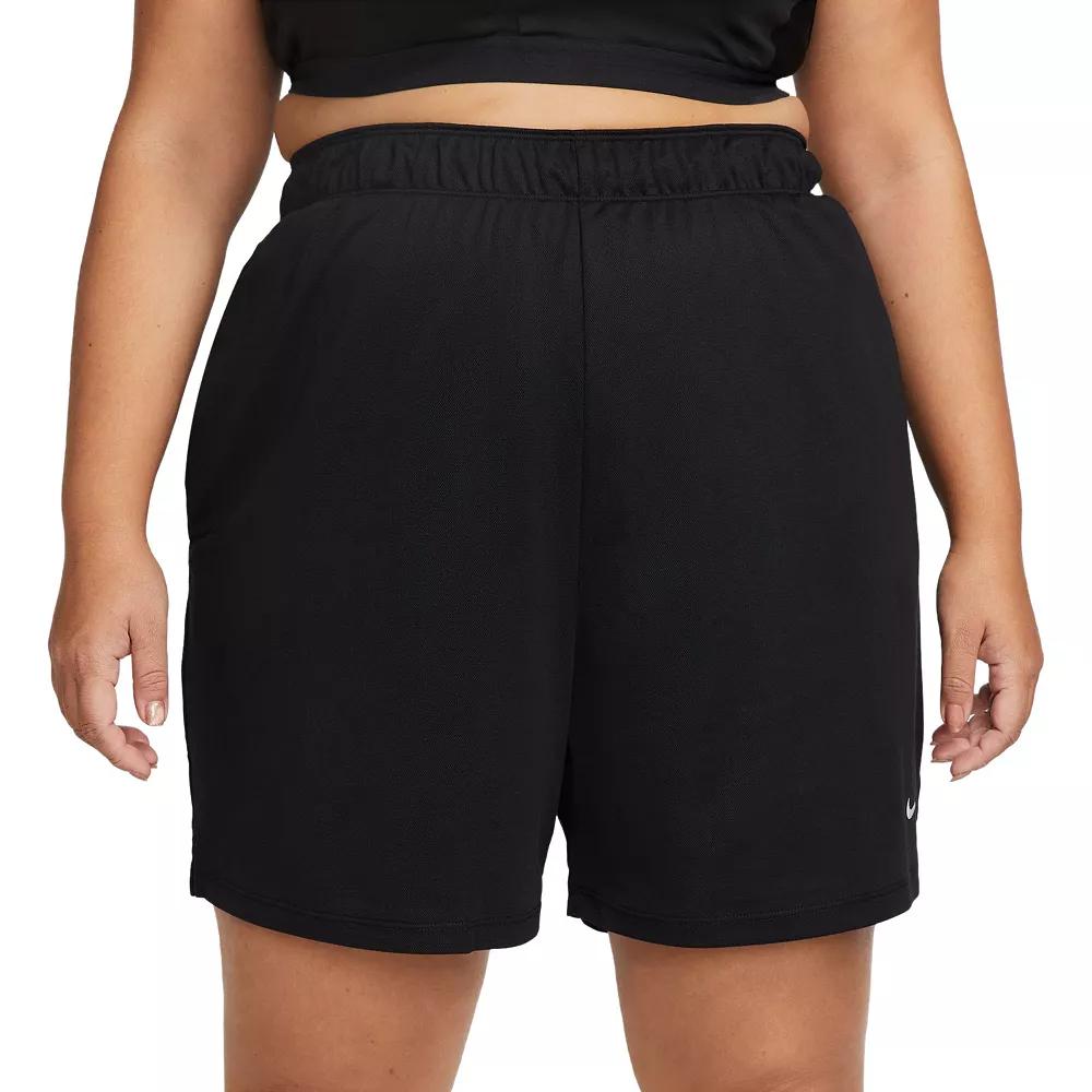 Nike Womens Dri-FIT Attack Mid-Rise 5 Unlined Shorts (Plus Size) | FB3165-010 Product Image