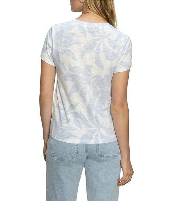 Sanctuary The Perfect Tee Crew Neck Earth Ivy Floral Print Short Sleeve Top Product Image