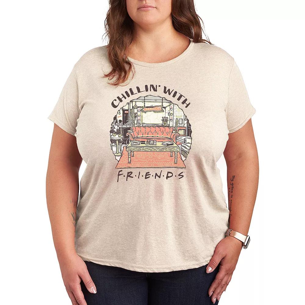 Disneys Alice in Wonderland Cheshire Cat Plus Little Weird Graphic Tee, Womens Grey Royal Blue Product Image