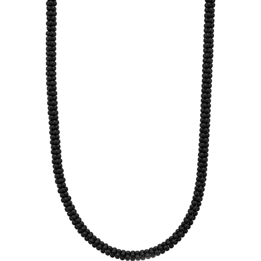 LAGOS Men's Matte Black Caviar Ceramic Beaded Necklace at Nordstrom,  Product Image