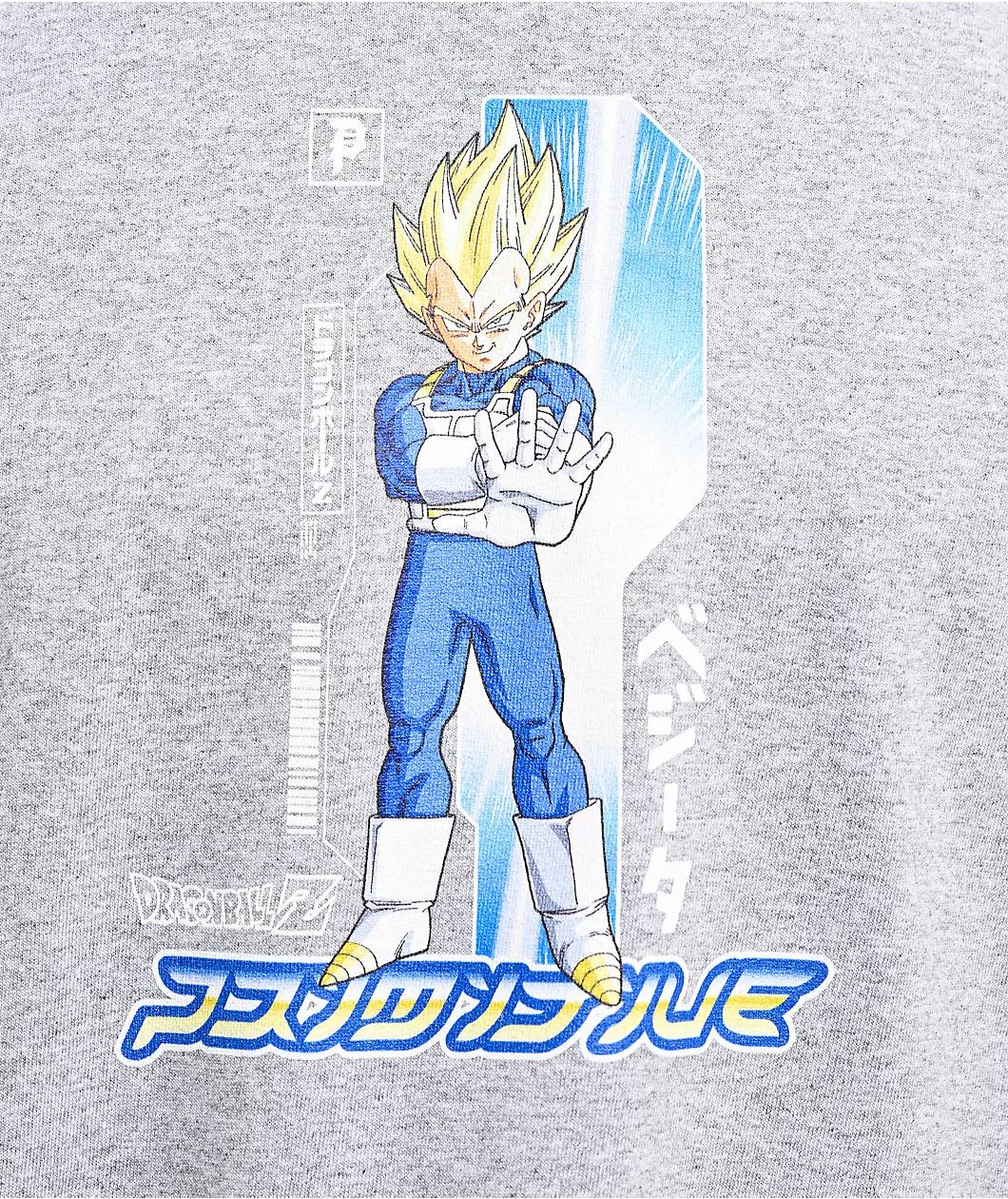 Primitive x Dragon Ball Z Prince Heather Grey T-Shirt Product Image