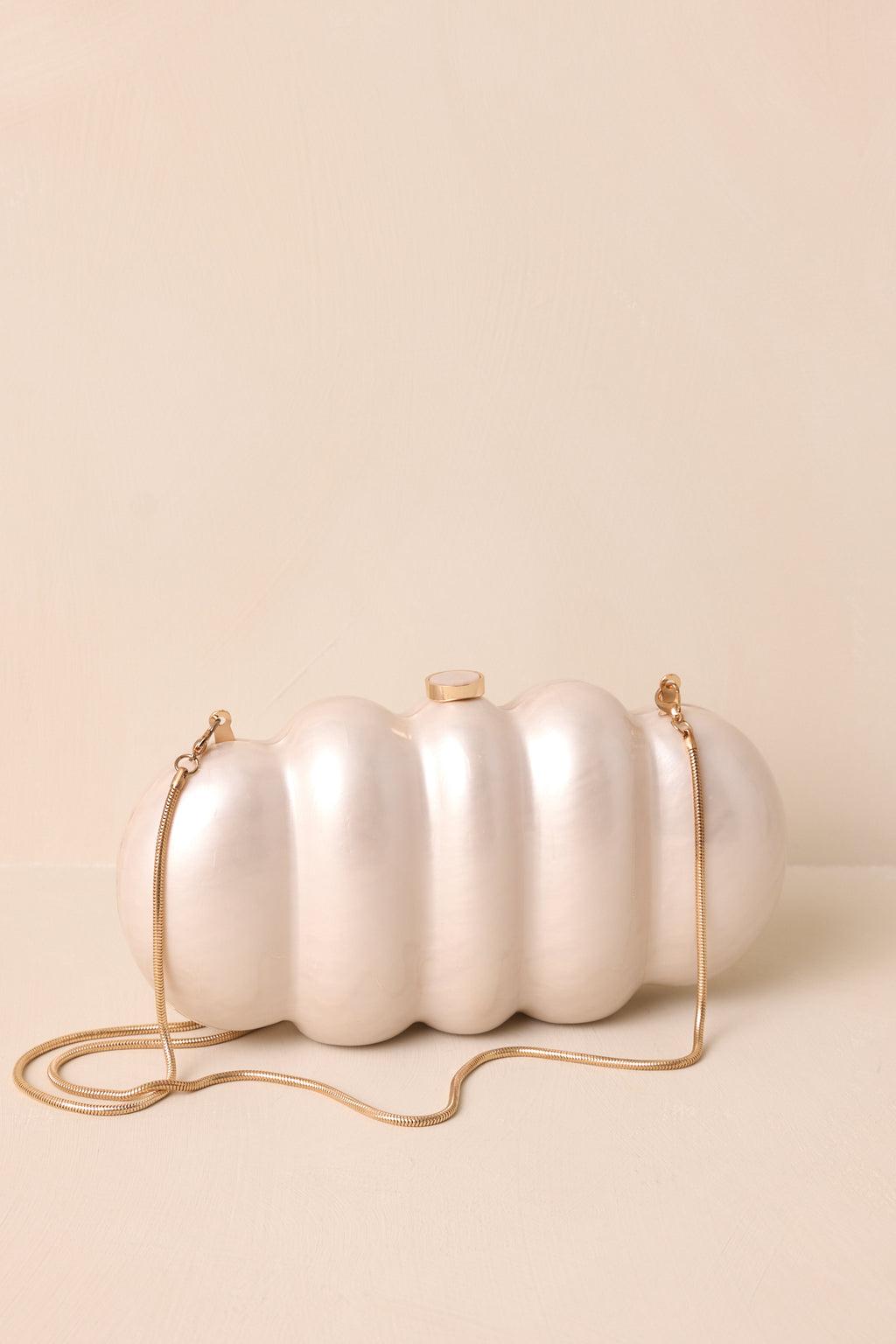 Fallen Halo Ivory Pearlescent Clutch Product Image