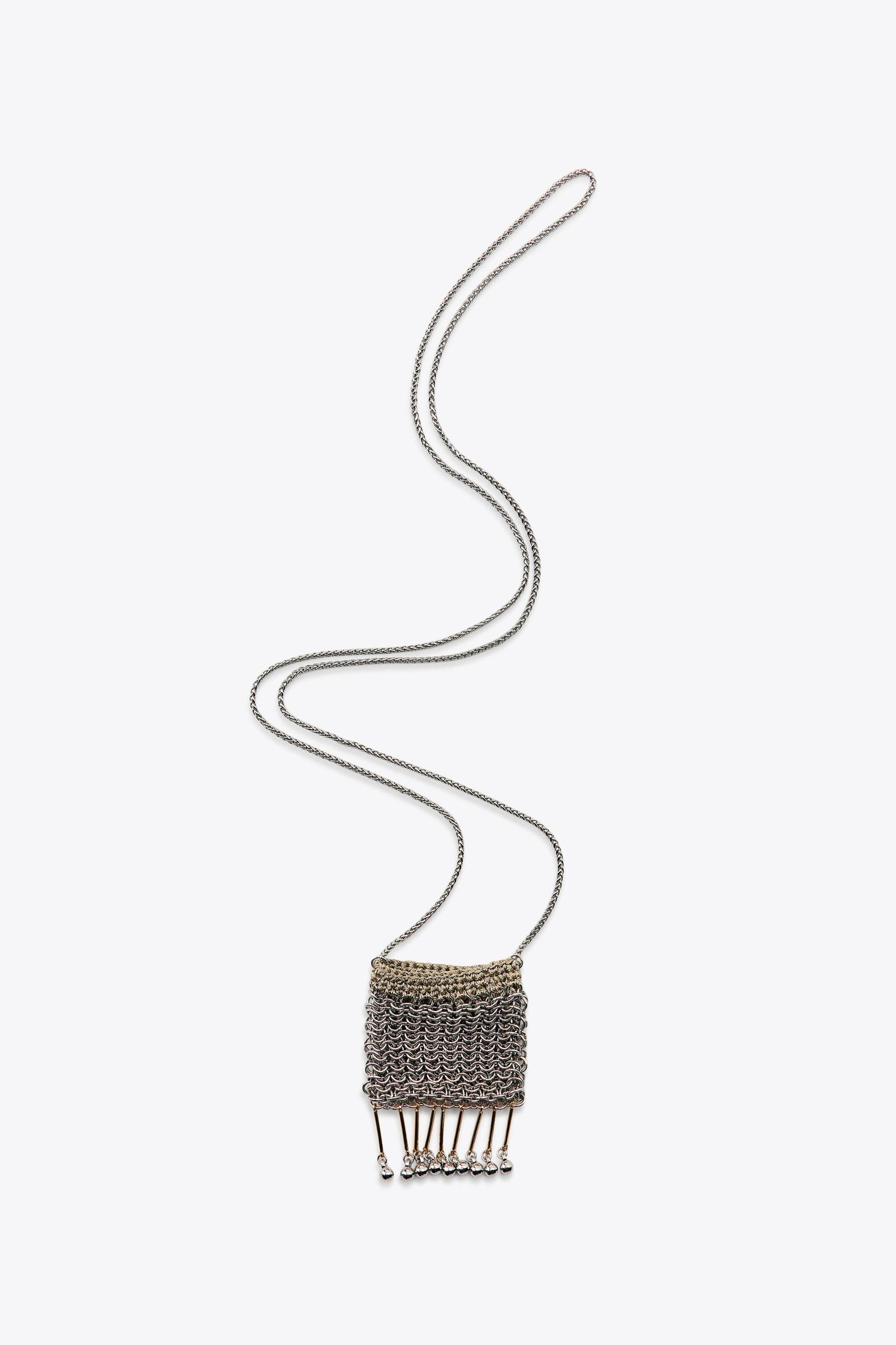 METALLIC MESH FRINGE MINI BAG Product Image