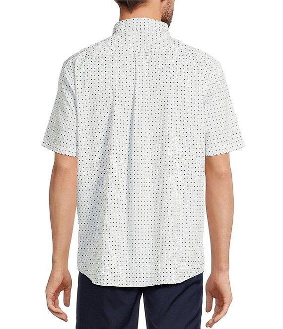 Roundtree & Yorke The Traveler Performance Short Sleeve Geo Print Sport Shirt Product Image