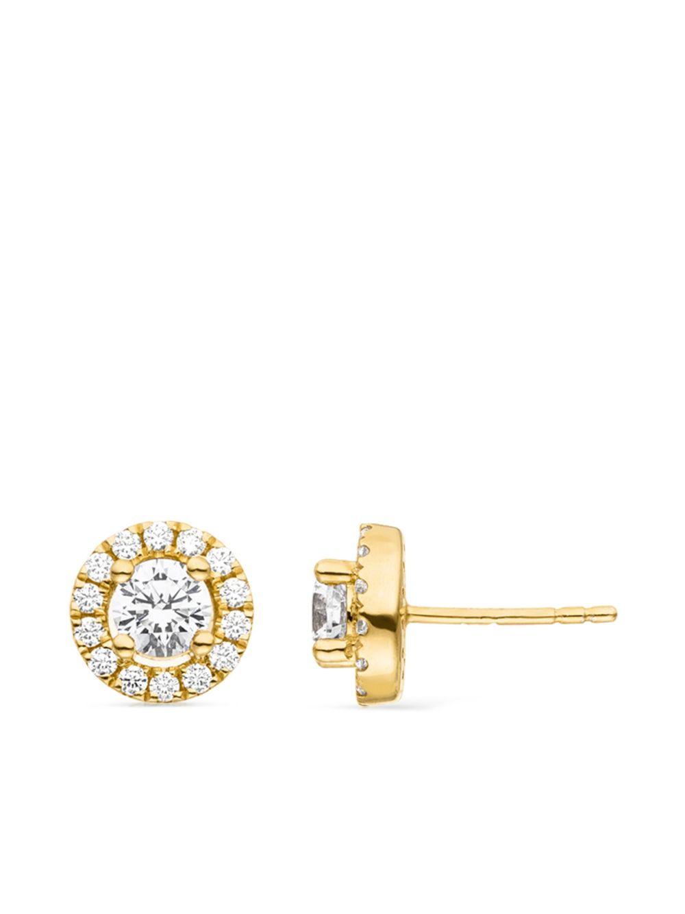 14k yellow gold Camilla diamond stud earrings Product Image