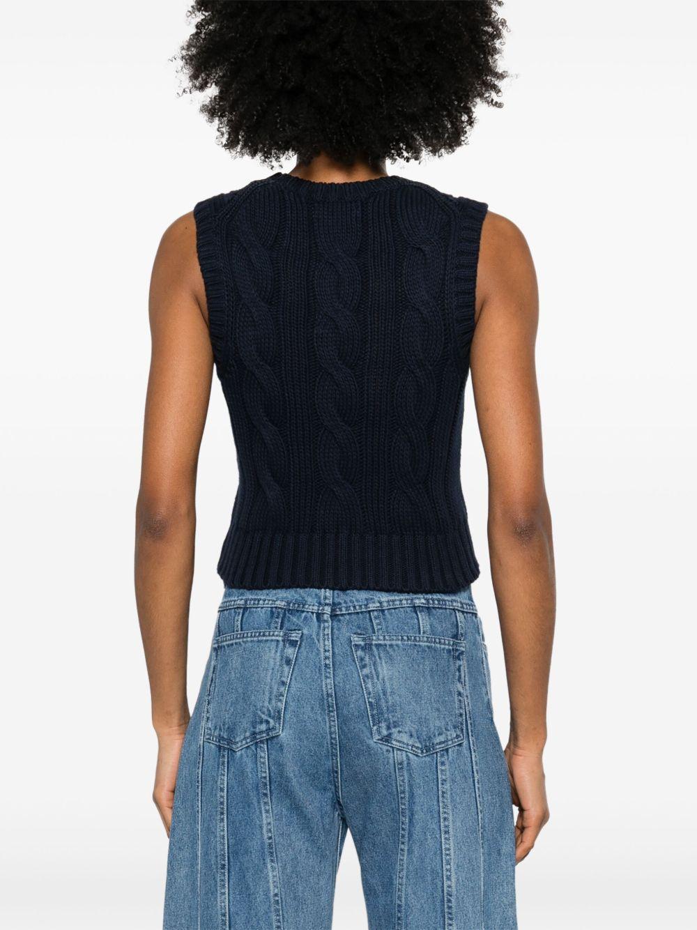 cable-knit vest Product Image