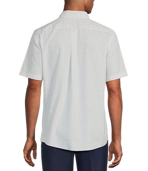 Gold Label Roundtree & Yorke Slim Fit Short Sleeve Geometric Sport Shirt Product Image