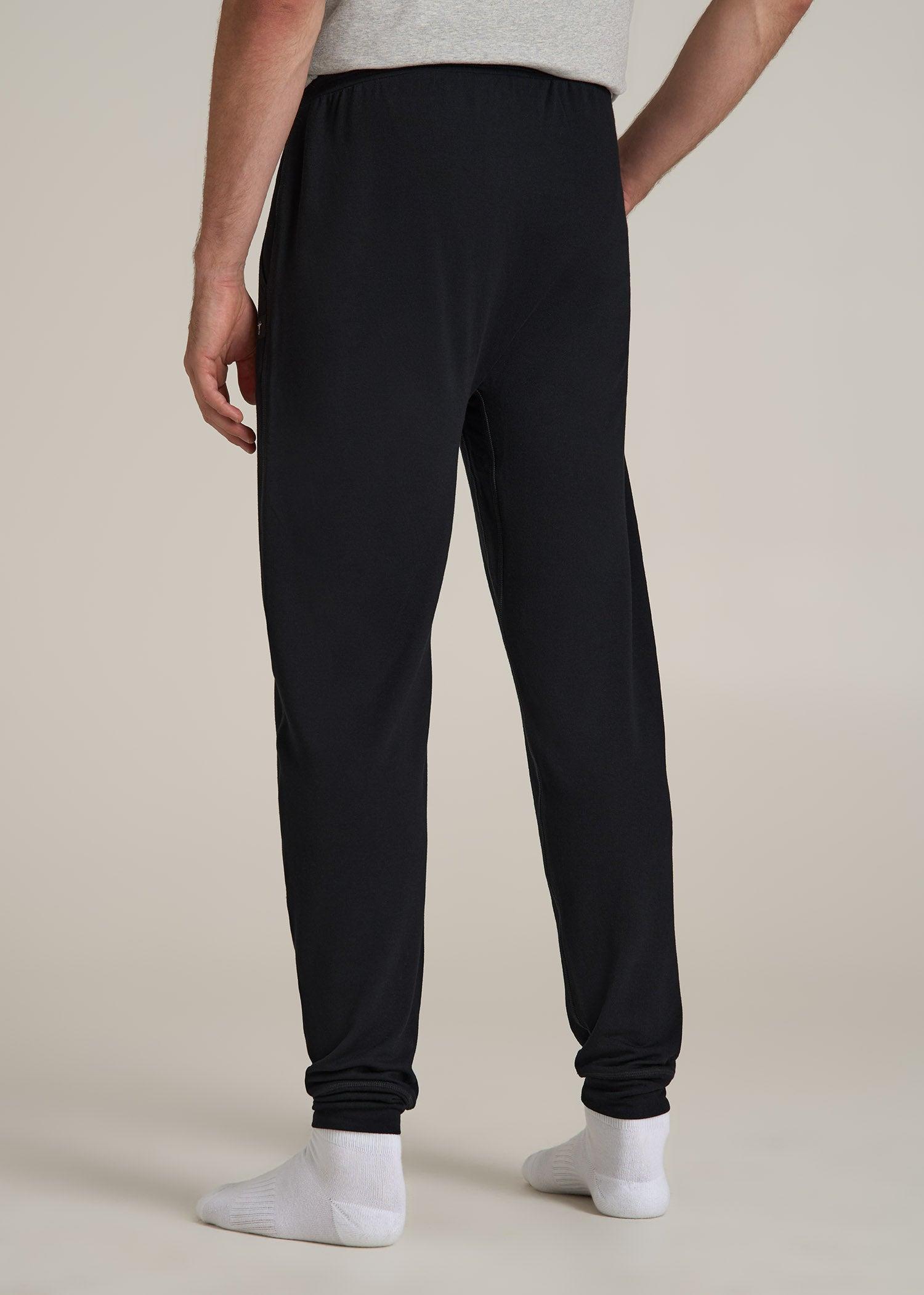 Sleep Joggers for Tall Men in Black Male Product Image