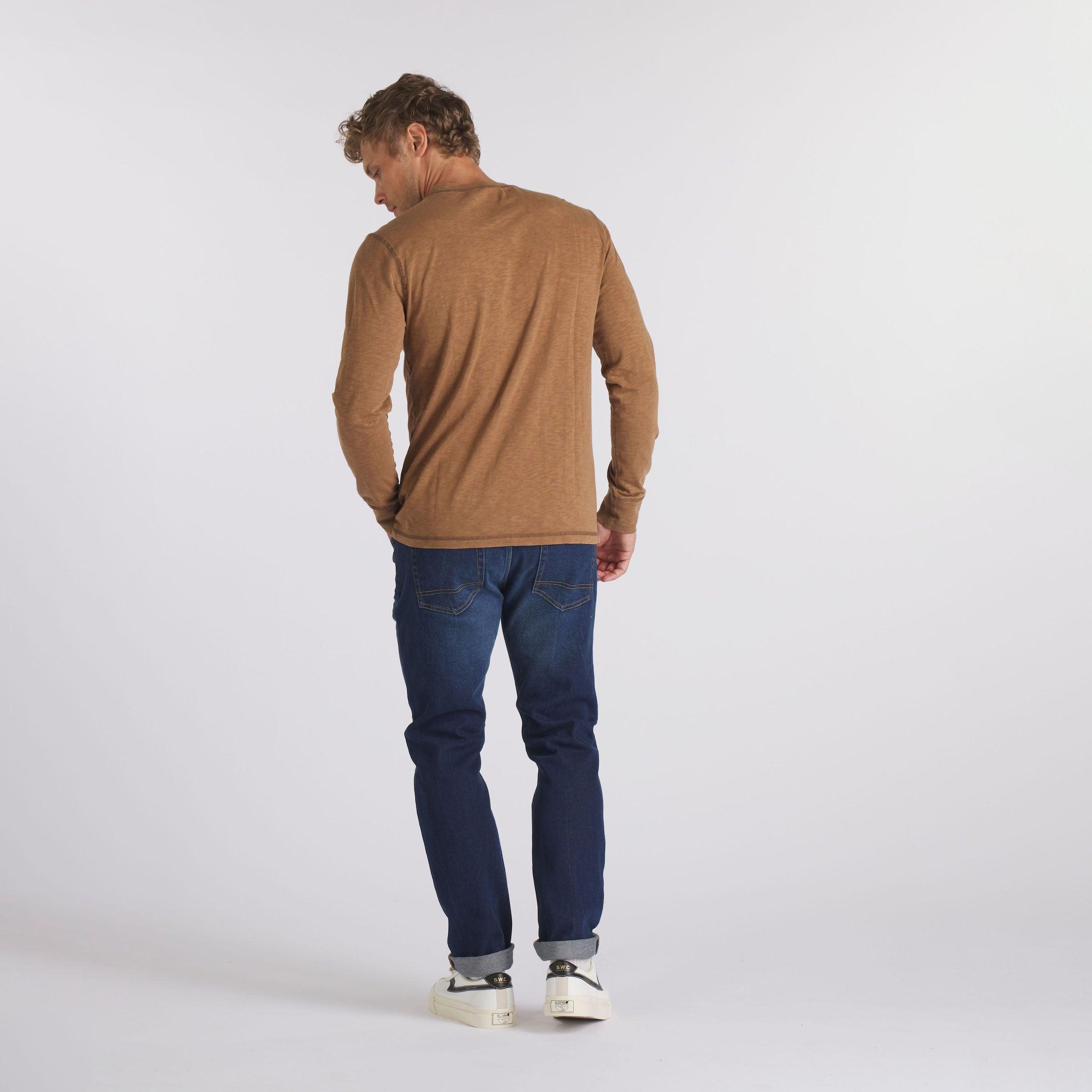 Edward Stretch Straight Fit Denim - Blue Wash Product Image