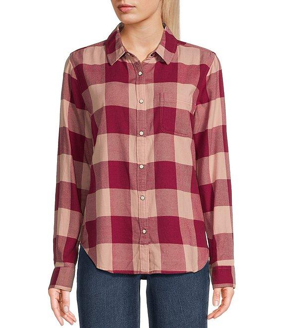 Flag and Anthem Long Sleeve Georgianna Plaid Woven Shirt Product Image
