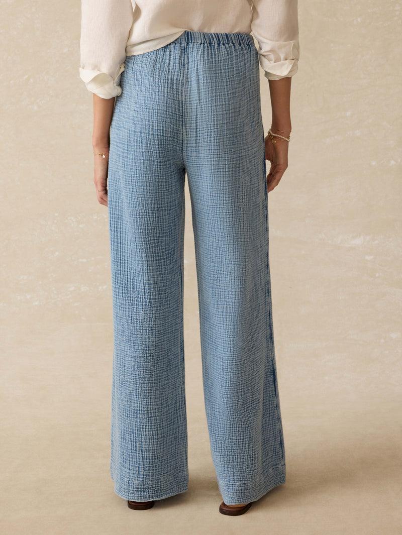 Laidback Gauze Pant - Light Indigo Wash Product Image